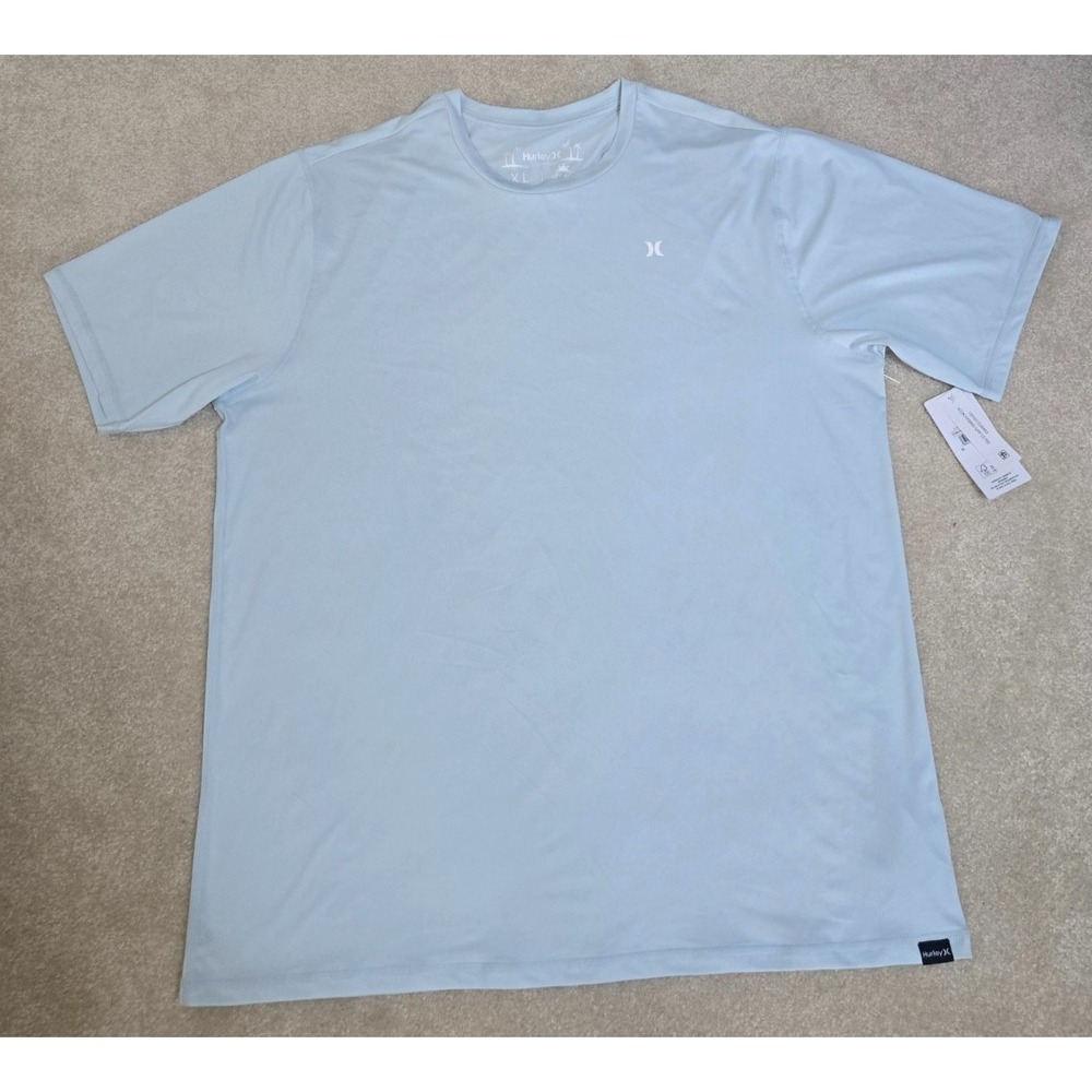Hurley Icon Hybrid UPF Short Sleeve Tee Men's‎ XL Light Blue NWT